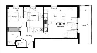 Appartement 3 pièces de 65 m² à Biscarrosse (40600)