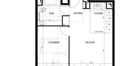 Apartment 2 rooms of 44 m² in Châtenay-Malabry (92290)