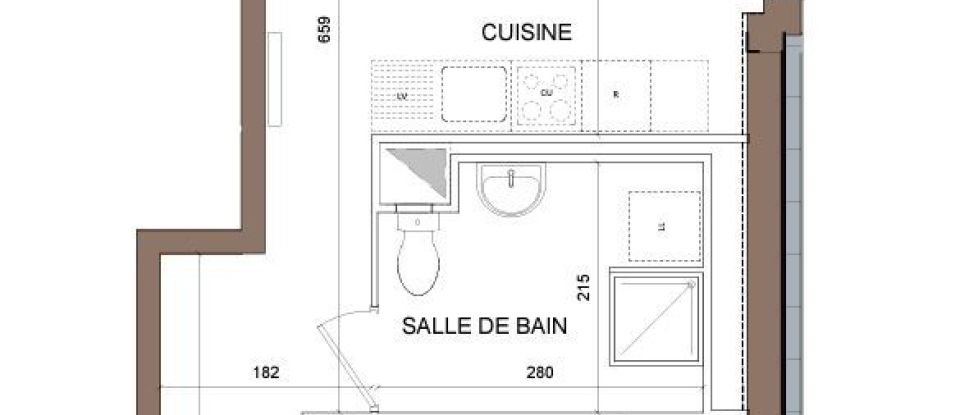Apartment 2 rooms of 44 m² in Pontoise (95300)