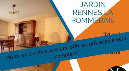 Apartment 3 rooms of 63 m² in Rennes (35200)