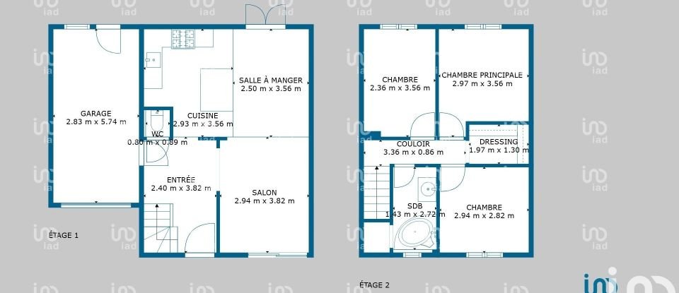 Maison 4 pièces de 73 m² à Vauréal (95490)