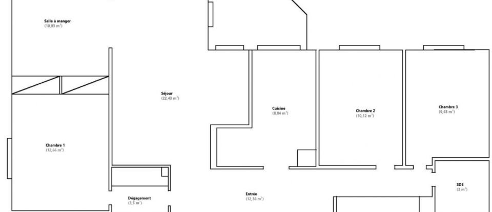 Appartement 5 pièces de 99 m² à Chatou (78400)