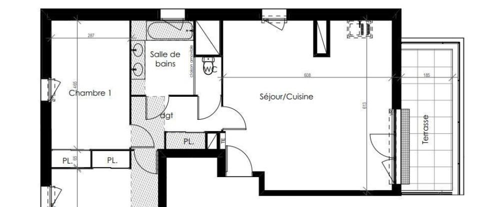 Apartment 3 rooms of 75 m² in Montpellier (34090)