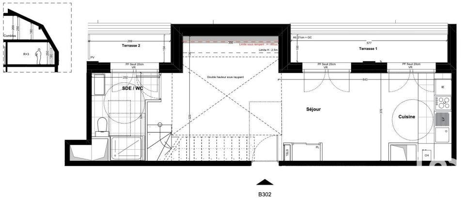 Duplex 4 pièces de 91 m² à Cabourg (14390)