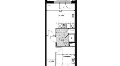 Appartement 2 pièces de 44 m² à Soustons (40140)