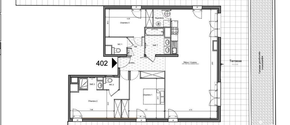 Appartement 4 pièces de 104 m² à Biscarrosse (40600)