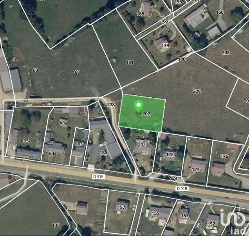 Terrain de 1 200 m² à Sommery (76440)