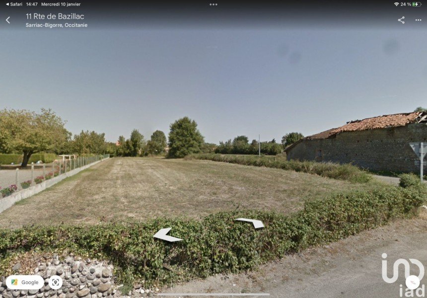 Terrain de 1 050 m² à Sarriac-Bigorre (65140)