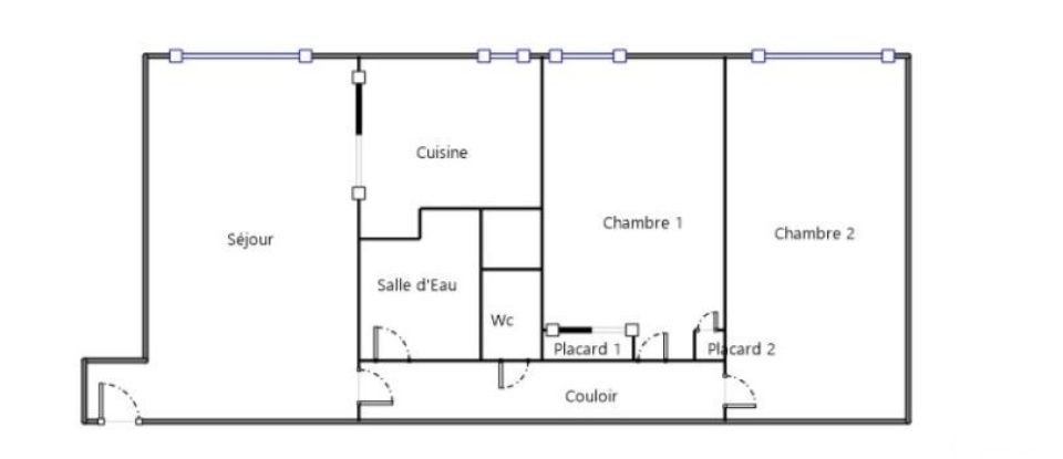 Appartement 3 pièces de 58 m² à Boulogne-Billancourt (92100)
