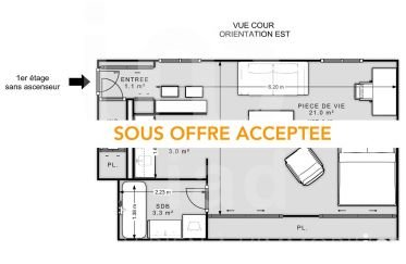 Appartement 1 pièce de 32 m² à Paris (75010)