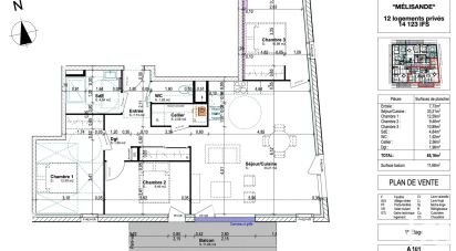 Appartement 4 pièces de 85 m² à Ifs (14123)
