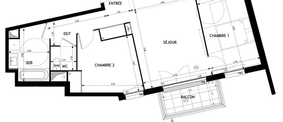 Appartement 3 pièces de 62 m² à Épinay-sur-Orge (91360)