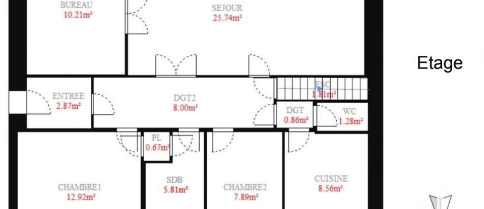 Traditional house 6 rooms of 135 m² in Marseille (13012)