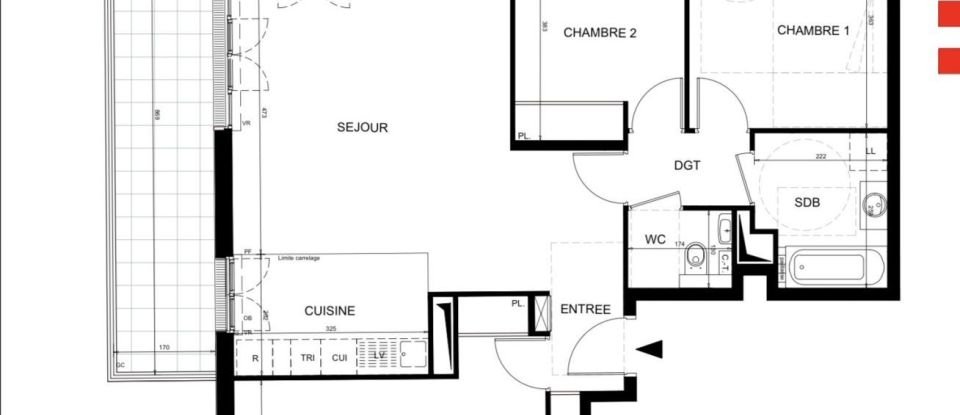 Apartment 4 rooms of 86 m² in Châtenay-Malabry (92290)