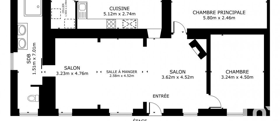 Maison 4 pièces de 110 m² à Saint-Maixme-Hauterive (28170)