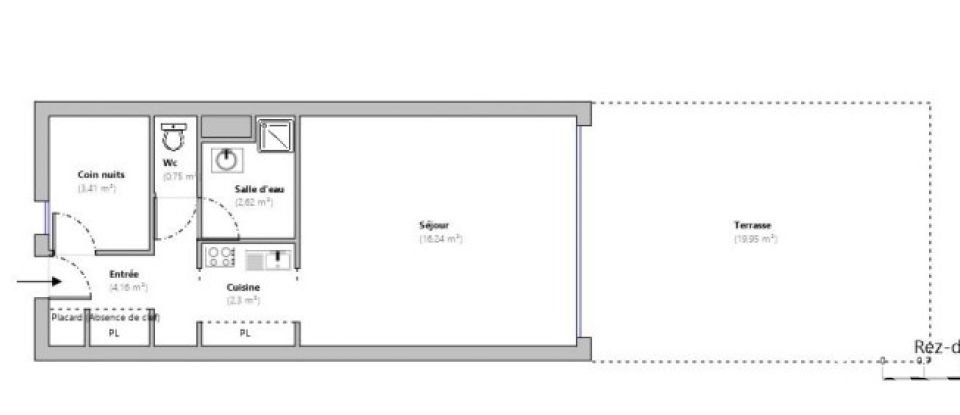 Studio 1 pièce de 30 m² à Mandelieu-la-Napoule (06210)
