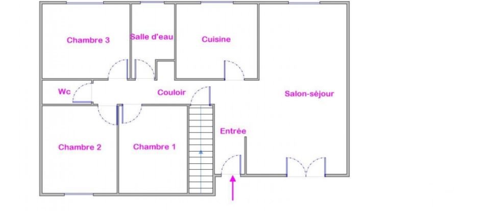 Pavilion 4 rooms of 77 m² in Saint-Calais (72120)