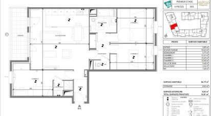 Appartement 4 pièces de 86 m² à Antony (92160)