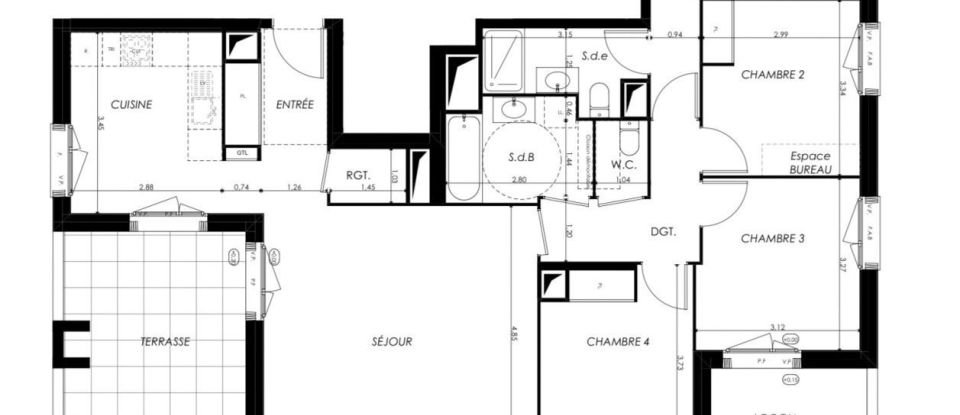 Apartment 5 rooms of 103 m² in Brétigny-sur-Orge (91220)