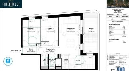 Appartement 3 pièces de 70 m² à Saint-Louis (68300)
