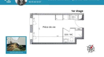 Appartement 1 pièce de 20 m² à La Rochelle (17000)