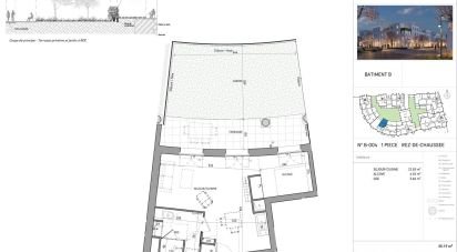 Appartement 1 pièce de 35 m² à Serris (77700)