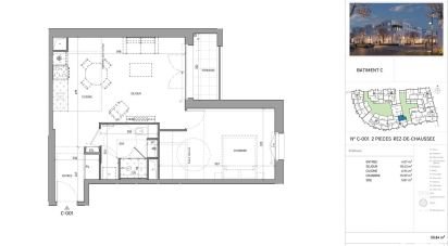 Apartment 2 rooms of 50 m² in Serris (77700)