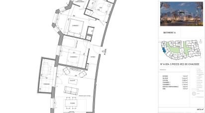 Appartement 3 pièces de 68 m² à Serris (77700)