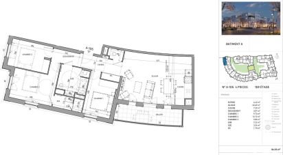 Apartment 4 rooms of 84 m² in Serris (77700)