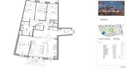 Appartement 5 pièces de 100 m² à Serris (77700)