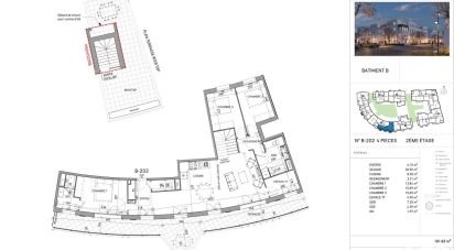Appartement 4 pièces de 101 m² à Serris (77700)