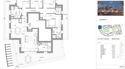 Appartement 5 pièces de 109 m² à Serris (77700)