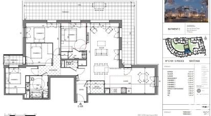Apartment 5 rooms of 117 m² in Serris (77700)