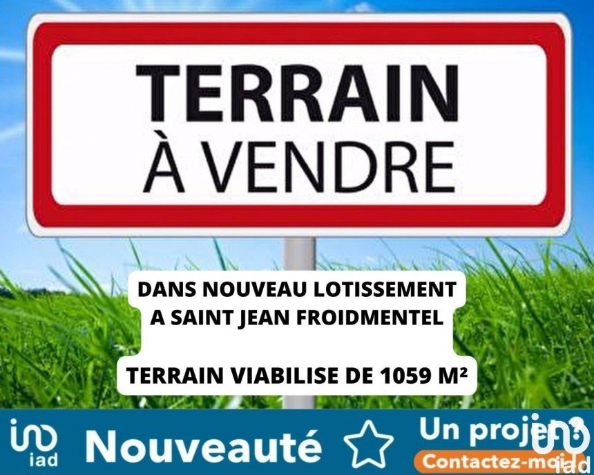 Land of 1,059 m² in Saint-Jean-Froidmentel (41160)