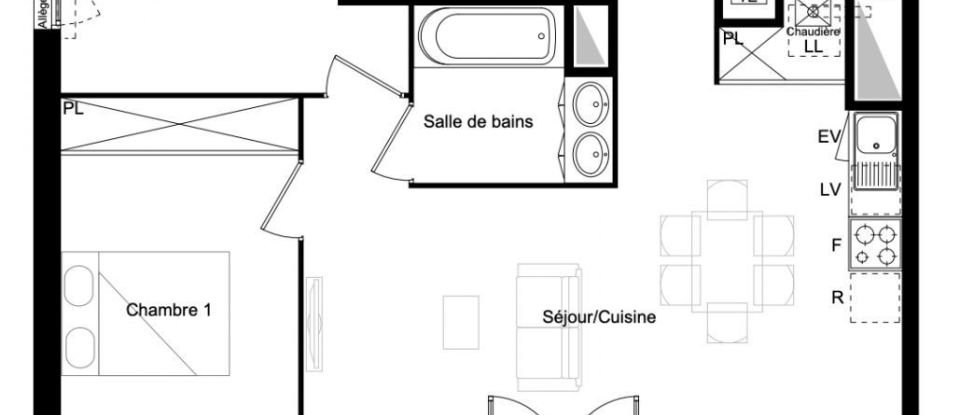 House 3 rooms of 61 m² in Le Taillan-Médoc (33320)