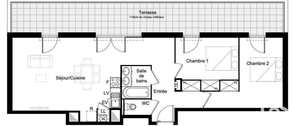 Maison 3 pièces de 68 m² à Le Taillan-Médoc (33320)