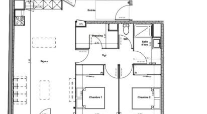 Appartement 3 pièces de 76 m² à Biganos (33380)