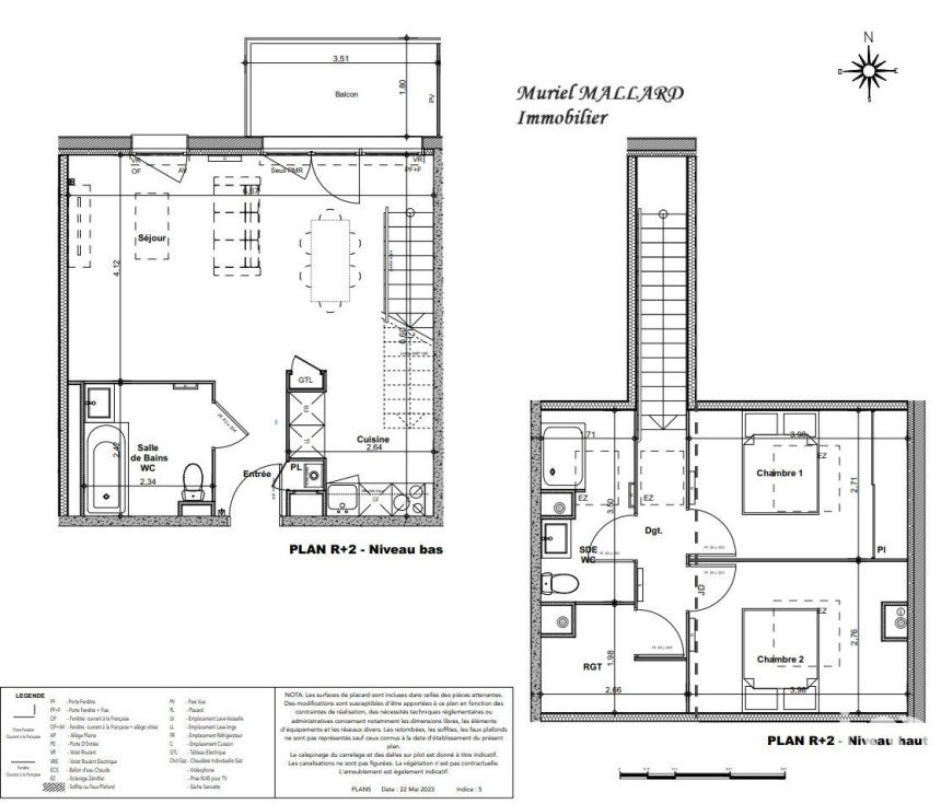 Appartement 3 pièces de 74 m² à Biganos (33380)
