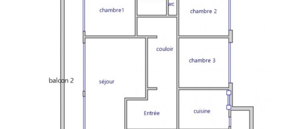 Apartment 4 rooms of 96 m² in Tarbes (65000)