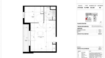 Appartement 2 pièces de 47 m² à Meaux (77100)