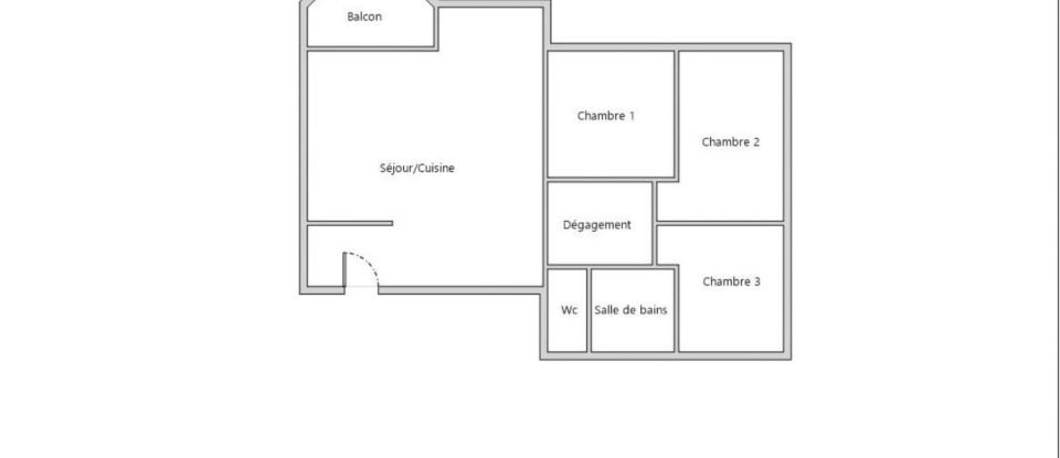 Apartment 4 rooms of 80 m² in Chennevières-sur-Marne (94430)