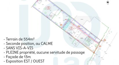 Land of 554 m² in Coubron (93470)