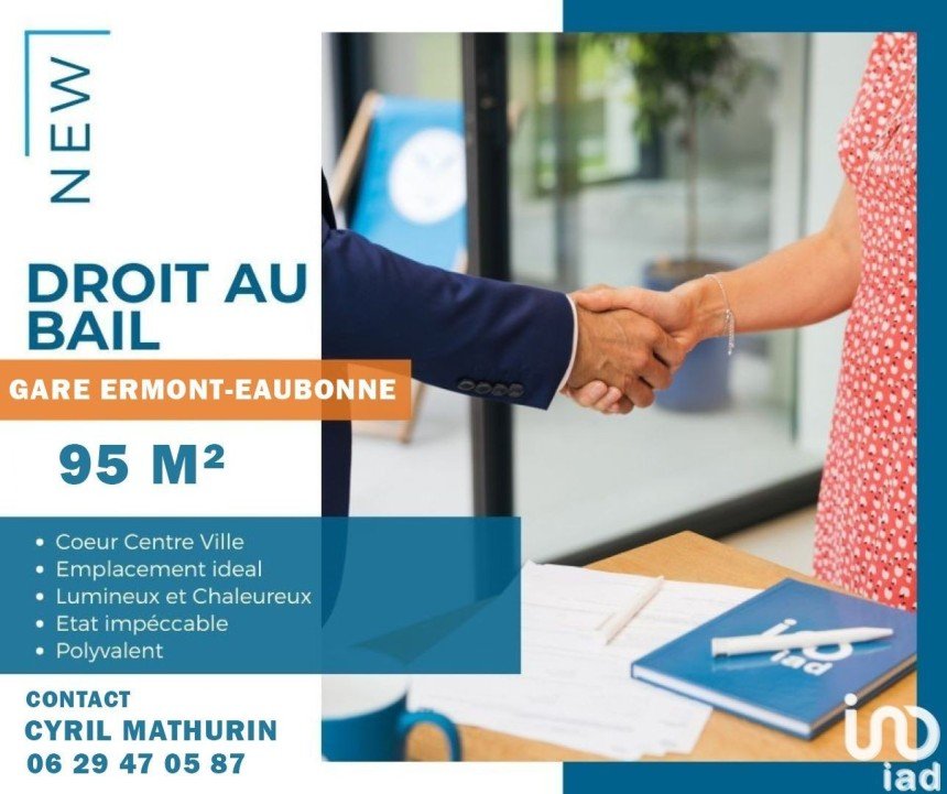 Right to lease of 95 m² in Eaubonne (95600)