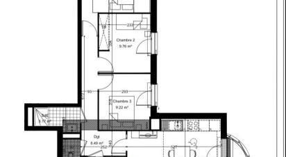 Appartement 4 pièces de 80 m² à Saint-Pierre-du-Perray (91280)