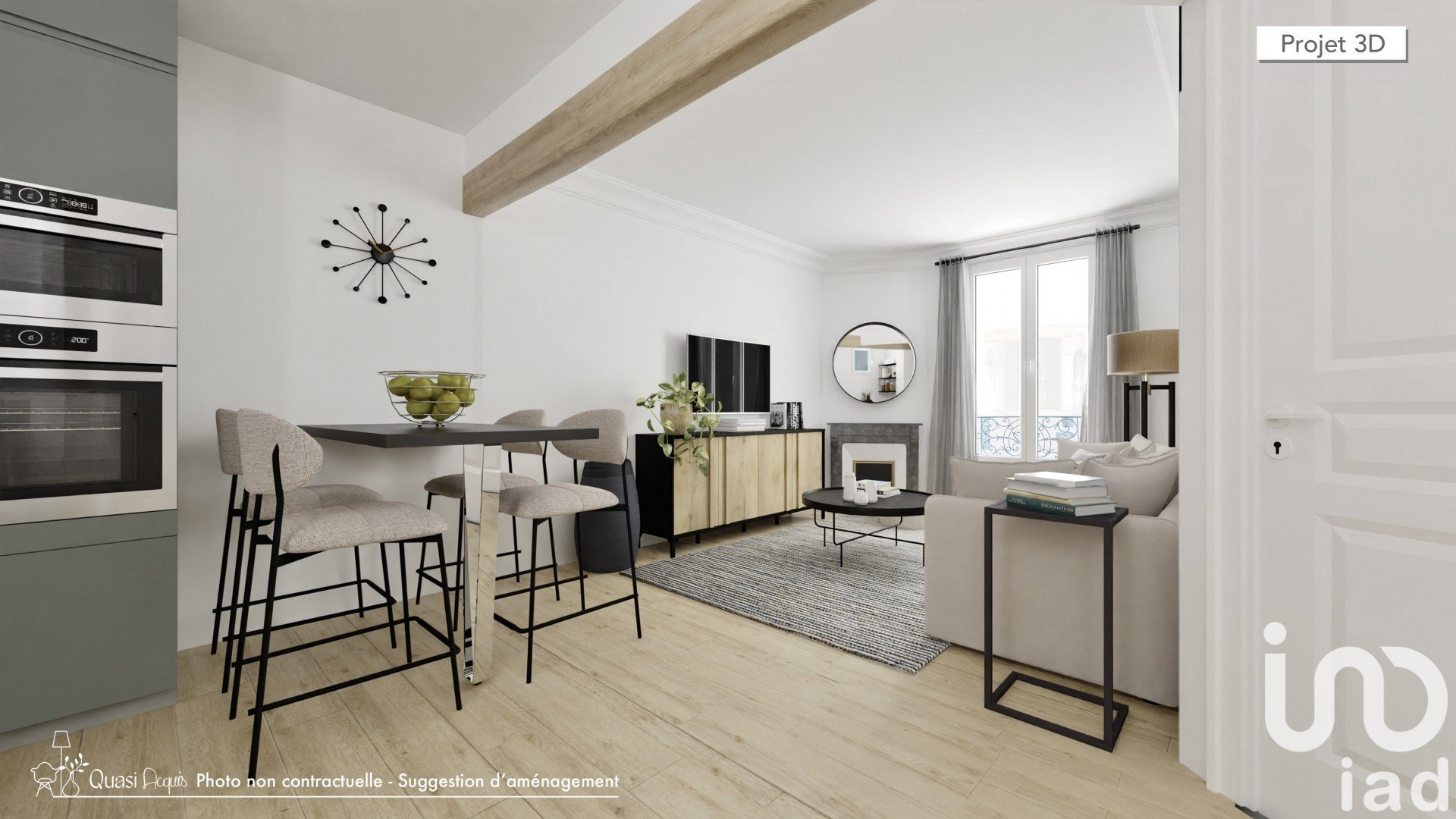 Appartement a vendre  - 2 pièce(s) - 34.62 m2 - Surfyn