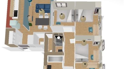 Appartement 5 pièces de 92 m² à Saint-Herblain (44800)