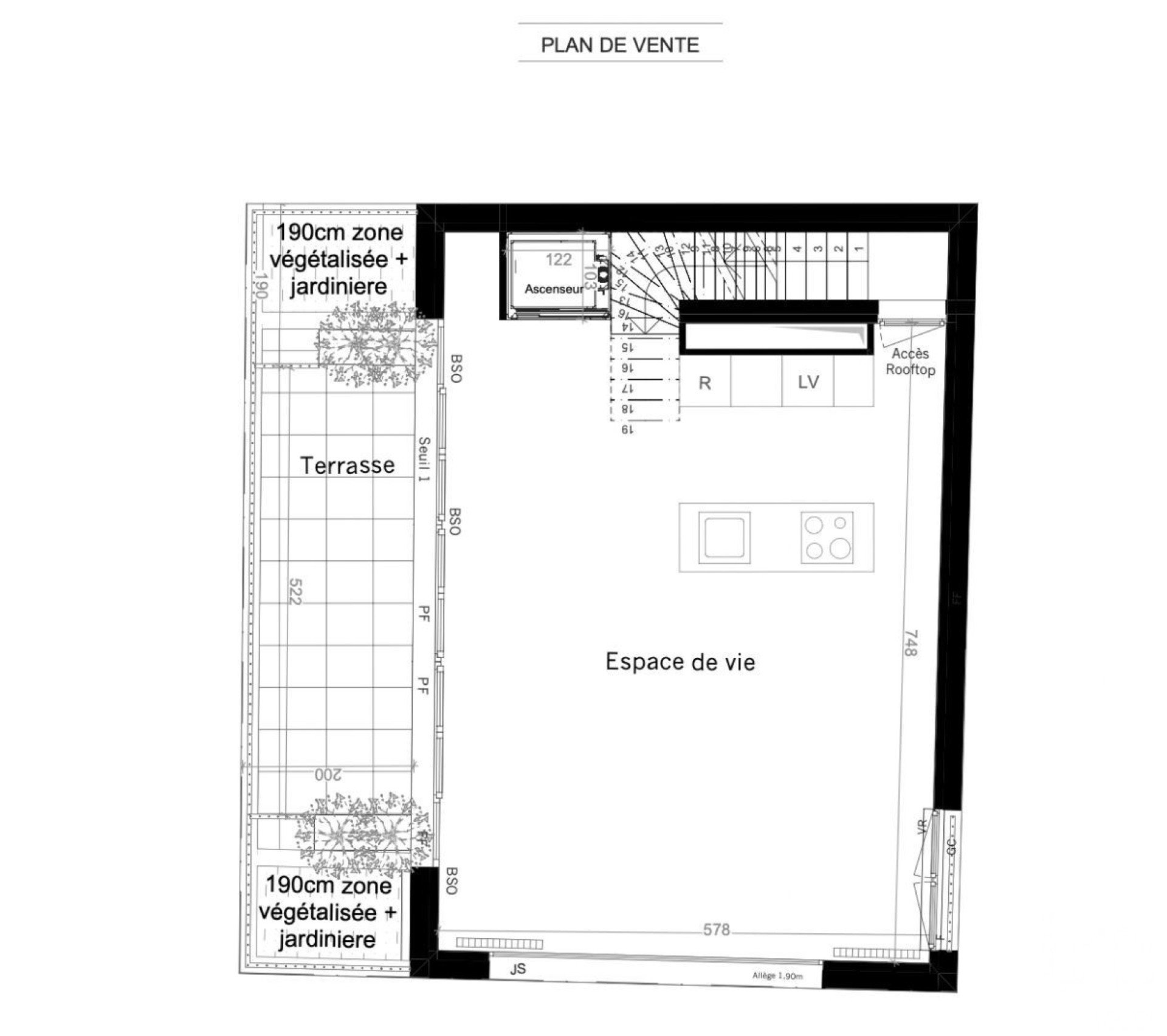 Appartement a louer paris-14e-arrondissement - 5 pièce(s) - 118 m2 - Surfyn