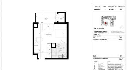 Appartement 1 pièce de 28 m² à Meaux (77100)