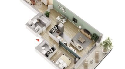 Appartement 3 pièces de 70 m² à Meaux (77100)