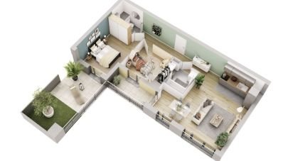 Appartement 3 pièces de 64 m² à Meaux (77100)